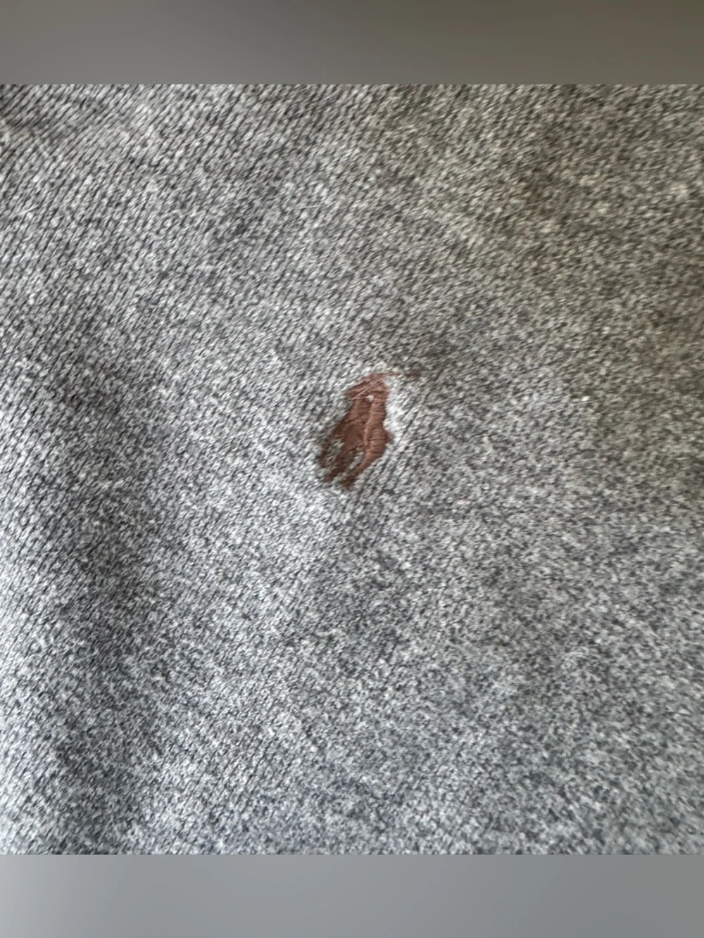 Polo by Ralph Lauren Gray Quarter -Zip Pullover Sweater - Men’s XXL - Picture 4 of 7